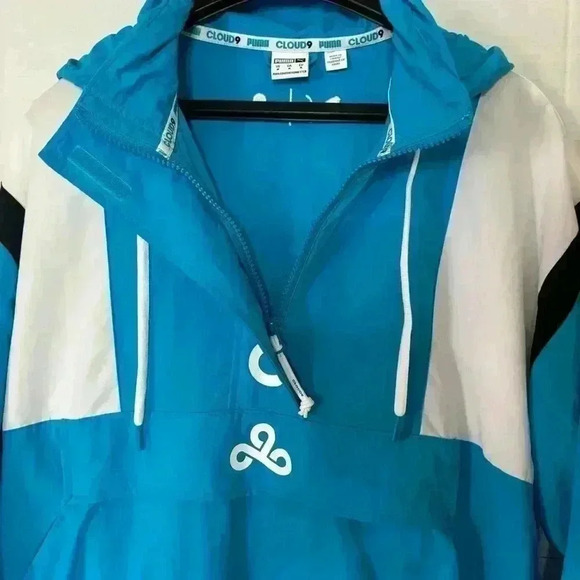 Puma x CLOUD9 Strategy Windbreaker Track Jacket 59909501 Size Medium - Picture 6 of 14